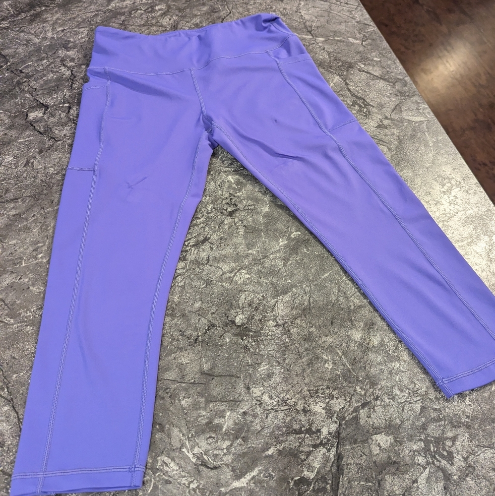 Purple Crop leggings